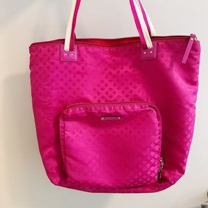 Pink Kate Spade Collapsible Tote